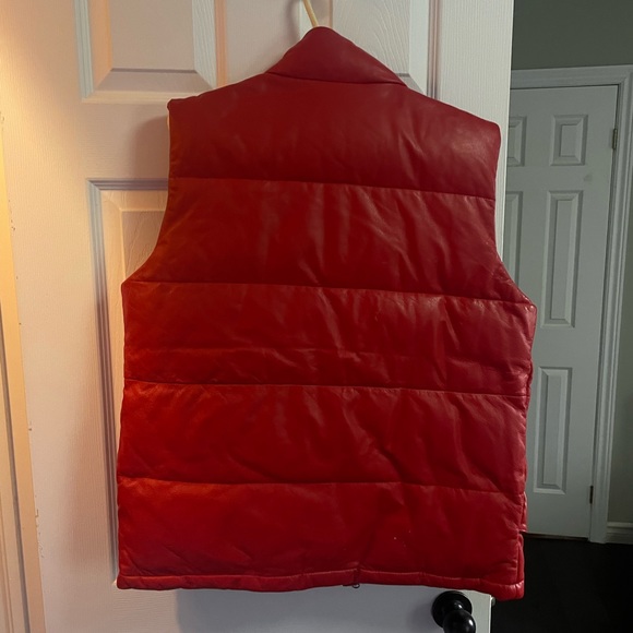 Nike Goose Down Leather ZipUp Vest (RARE) (SAMPLE) - Picture 2 of 6